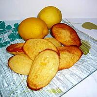 recette madeleines aux citrons