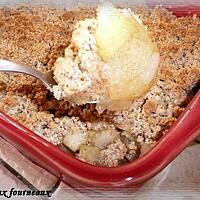 recette Crumble Pomme & Poire