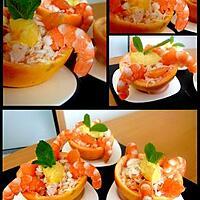 recette Pamplemousse rose au crabe