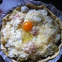 recette tarte (pomme de terre,viande haché)tomate