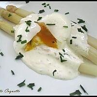 recette Oeuf Poché sur lit d'Asperges