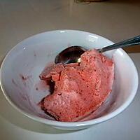 recette sorbet à la fraise