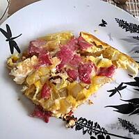 recette Omellette au salami