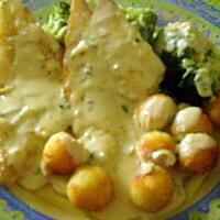 recette filets de poisson sauce moutarde