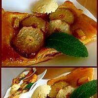 recette Tartelettes feuilletées aux poires et martini blanc