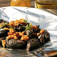 recette Moule Barbecue curry, citron confit & gingembre  (papillote)