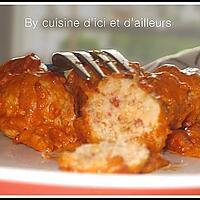 recette Boulettes au chorizo et comté..