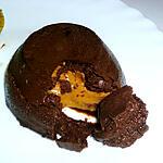 recette Coulant chocolat et beurre de cacahuètes
