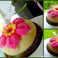 recette Cheesecake Ylang Ylang sur son biscuit aux macarons