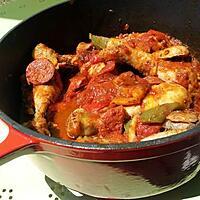 recette Poulet basquaise au chorizo