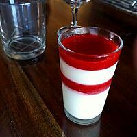 recette Panna cotta lait de coco et coulis de fraises