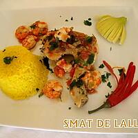 recette CURRY DE POULET AUX CREVETTES