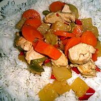 recette riz au poulet ananas curry