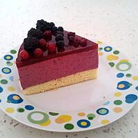 recette Bavarois aux fruits rouges ( recette prise à chevrefeuille14 )