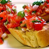 recette Mini Bruschetta Printanière