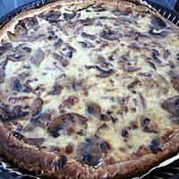 recette Quiche aux champignons et lardons