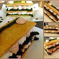 recette Mille-feuilles d'asperges vertes et ses mousses gourmandes