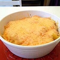 recette Gratin de colin crevette