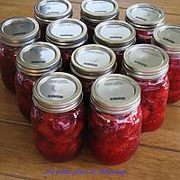 recette Confiture de fraises froide