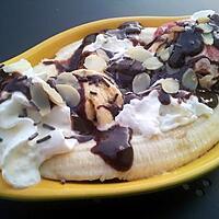 recette Un amour de dessert ,BANANA NA NA NA NA BANANA SPLIT au nutella