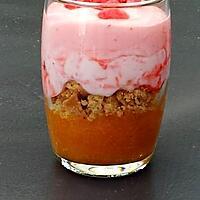 recette Verrine abricots et pralines rouges