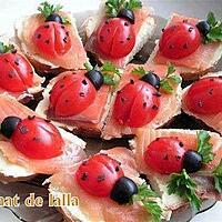 recette COCCINELLE EN APERITIF