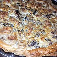 recette Tarte forrestiere au boudin blanc