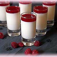 recette Panna cotta litchi framboise