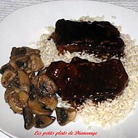 recette Côtelettes de porc sauce chinoise