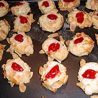 recette Biscuits aux amandes et cerises confites