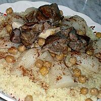 recette Couscous sauce blanche et navets d'Alger (celui des fêtes)