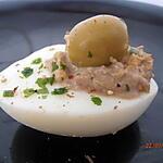 recette oeufs farcis à la crème d'anchois