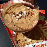 recette Mousse au chocolat kinder