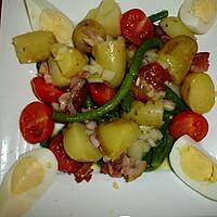 recette Salade de pommes de terre  aux couleurs du soleil