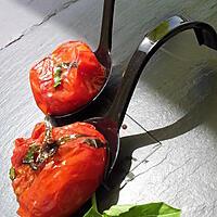 recette Tomates rôties au basilic