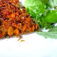 recette Tarte carotte, oignon et tapenade