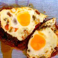 recette Nid tomates oeufs