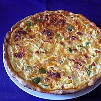 recette Quiche poivrons/chorizo/parmesan