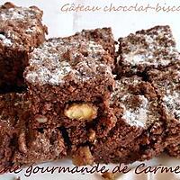 recette Gâteau chocolat-biscottes