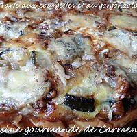 recette Tarte aux courgettes et au gorgonzola