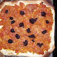 recette Feuilletté d'oignons, tomates et olives