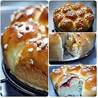 recette Brioche Nid d’abeille : Buchty, confiture fraise et abricot sans sucre