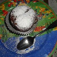 recette Muffins au chocolat noir coeur fondant chocolat blanc