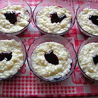 recette Riz au lait à la confiture de cerises noires