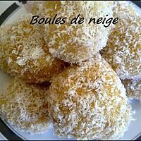 recette Boules de neige à la coco :