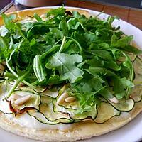 recette Tarte salée à la courgette et à la roquette