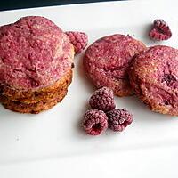 recette Cookies aux framboises