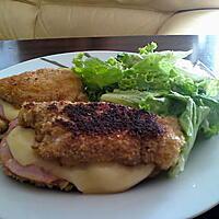 recette Les cordons-bleus bacon/raclette