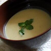 recette Velouté glacé de courgette à la menthe