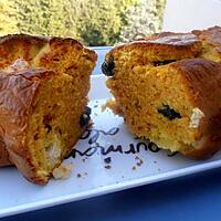 recette cake coloré au curcuma et fêta